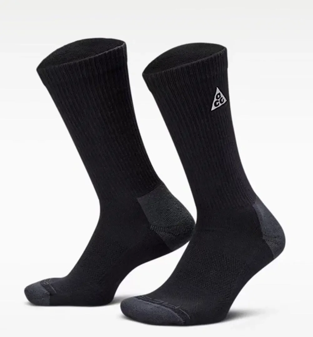 Nike ACG Everyday Elevated Black Crew Socks Size L Large (9.5 - 12) IH8647-010